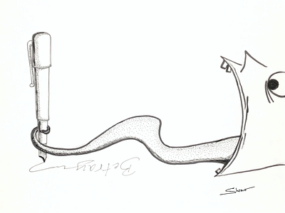 Inktober 2021 : SLITHER design drawing illustration inktober sketch