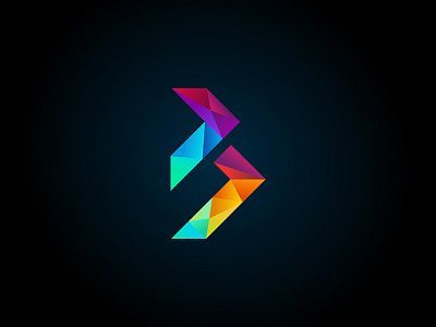 Letter B b colors letter b logo