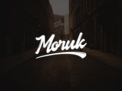 Moruk Logotype handwriting logotype script