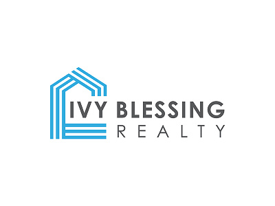 Logo Ivy Blessing home house key real estate