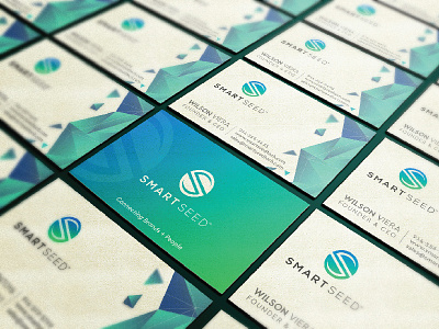 Business Card SmartSeed business card gradient logo s smartseed tech