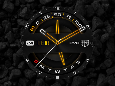 Evolution Watchface android androidwear concept design hour light smartwatch time watch watchface wearable wearables