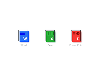 Office icons excel folder icons microsoft powerpoint word
