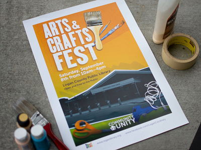 Arts and Craft Festival Poster design illustration photography poster typography