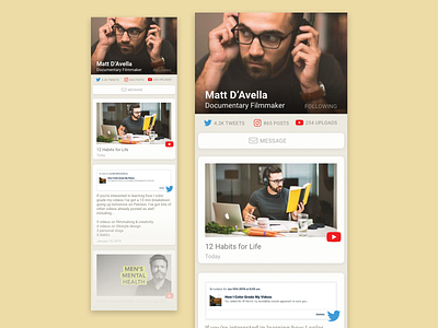 Content Aggregator - Daily UI: User Profile