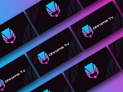 Chroma Tv app branding. bannera branding business cards graphic design logos photoshop