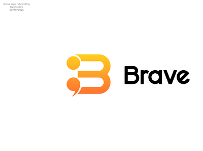 Brave logo rebranding banner concept logo graphic design logo design photoshop rebrand rebranding