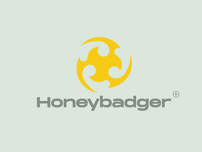 Logo design for Honeybadger banner branding concept graphic design logo photoshop