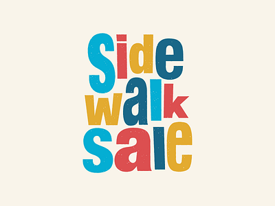 Sidewalk Sale advertising brand identity