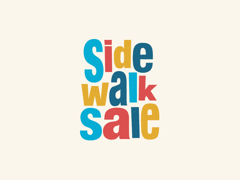Sidewalk Sale Animation advertising animation identity sale