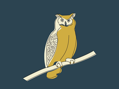 RIP Owl animal illustration owl zoo
