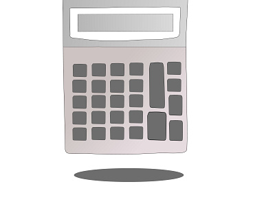 a calculator vector illustration with isolated background