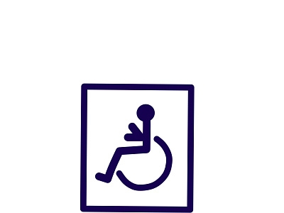 an illustration of a unique wheelchair image on a white backgrou illustration sign symbol unique vector wheel chair white background