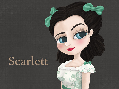 Scarlett film girl print scarlett