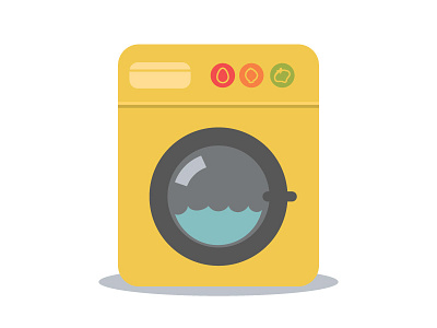 Washing Machine icon draw icon illustration machine wash