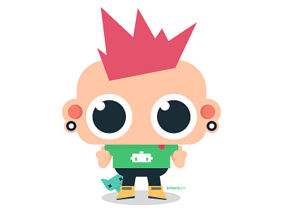 Tini punky boy character character design girl illustration print punk punkrock punky vector