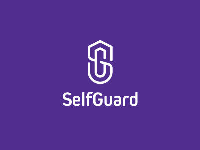 SelfGuard android app branding id identity ios lettering logo logotype monogram selfdefense