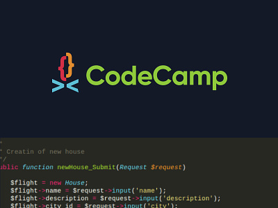 CodeCamp branding camp code developer event id identity logo logotype mark symbol