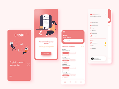 ENSKI-English skill learning app design