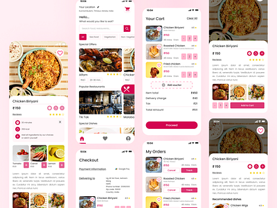 Food Delivery App (Screens)