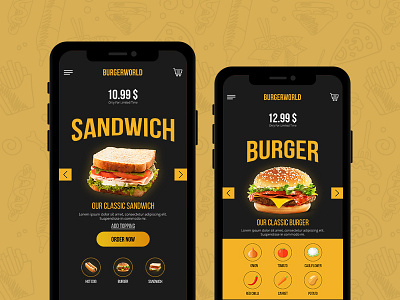 Food App Design food app food app design ui app ui app design ui ux user interface