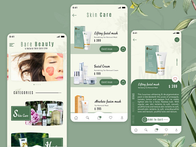 Cosmetics App Design beauty app branding cosmetic app design graphic design ui ui ux design ux