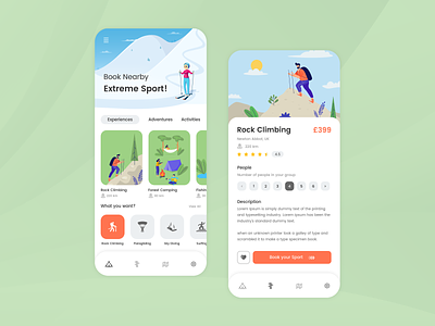 Adventure Sports App Design