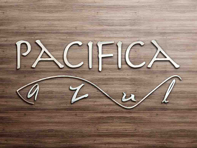 Pacifica Azul Logo Design fish logo graphic design graphic designer logo logo design logo designer restaurant logo restaurant logo design seafood logo