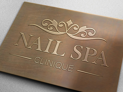 Nail Spa Clinique Logo Design graphic design graphic designer logo logo design logo designer nail spa logo spa logo design spa logo designer