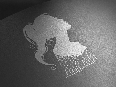 Lash Lala Logo Design graphic design graphic designer lashes logo lashes logo design logo logo design logo designer silhouette logo design spa logo spa logo design