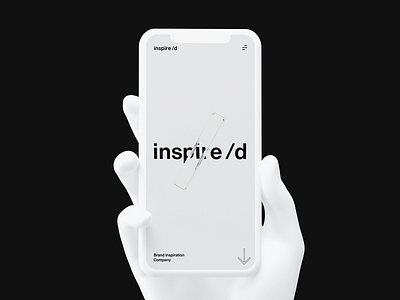 inspire/d Website Renewal branding design inspired mobile motion graphics simple web