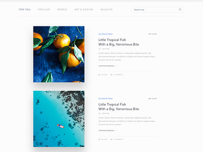 Landing Page - Blog by Nandini Gangal on Dribbble