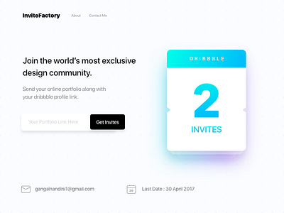 x2 Dribbble Invite