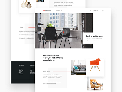 Furniture Landing page appliance bikes furniture landing rental rentomojo subscribe ui ux