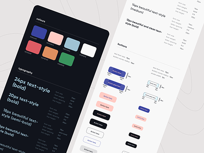 CRED 2.0 | Style Guide app brand brand identity button clean color darktheme designsystem fintech fonts interface lighttheme minimal mobile products style guide styleguide typography ui visual identity