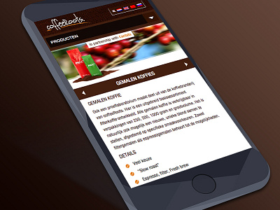 Responsive website CoffeeRoots