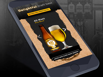 Responsive website Stadsbrouwerij Eindhoven ambient animation character easy to use identity interaction interface mobile responsive usability