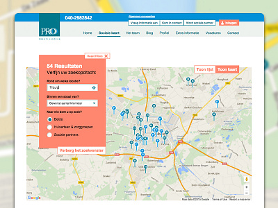 Responsive website Sociale kaart Pro Praktijksteun