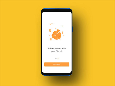 Splash Screen for Citrus App illustration interface design sketch ux design