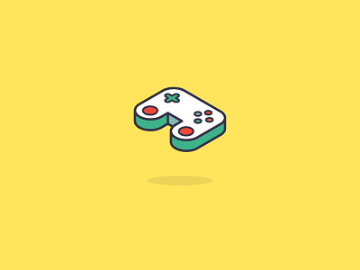 90's Kid Type of Fun console icon isometric line outline