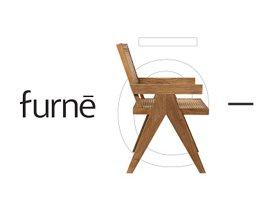 Furne brand identity branding chair chest and drawers company furniture japan kharkiv logo logo designer modern minimal flat shape new york shop studio ukraine usa