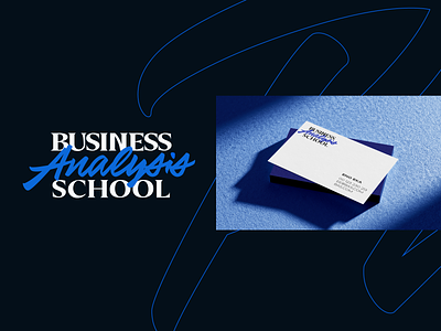 Business Analysis School analysis brand identity branding business course kharkiv logo logo designer mark icon emblem modern minimal flat shape new york school ukraine