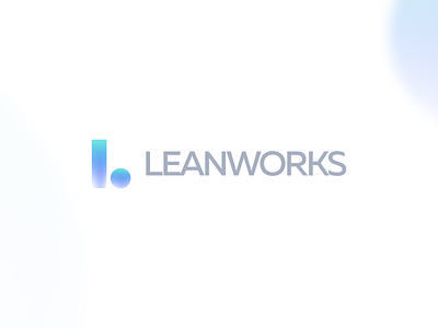 Leanworks brand identity branding gradient health care kharkiv l letter logo logo designer mark icon emblem mascot new york software development ukraine