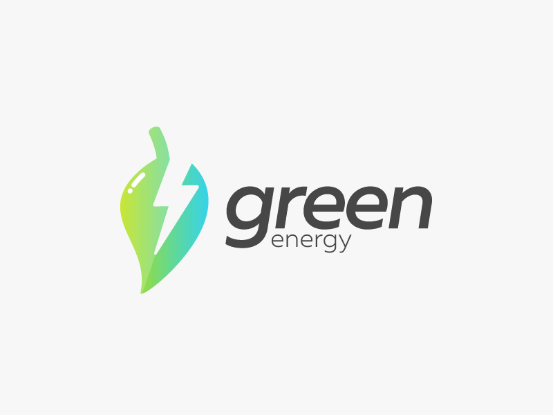 green energy leaf logo