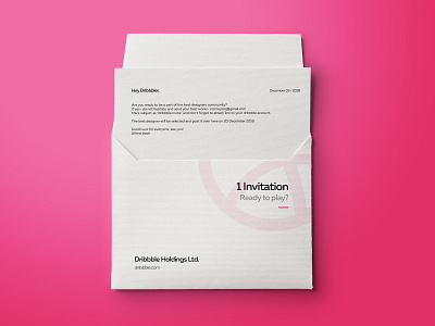 1 Dribbble Invitation