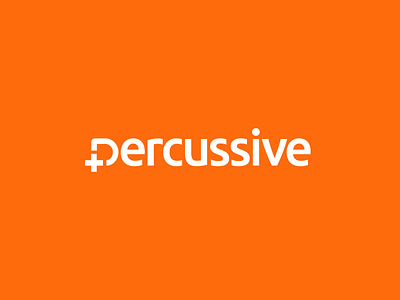 Percussive / software services / logo wordmark