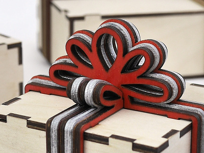 It seems we are tied bowknot out of plywood diy gift box jewelry box laser cut laser cutting lasercut vector woodworking