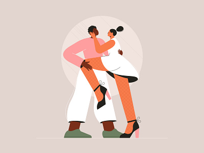 Just dance adobe illustrator character character design couple dance illustration people vector vector art