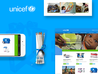 Unicef design home page site ui web web design website