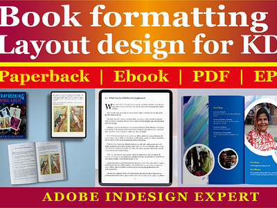 I will do book formatting and layout design for KDP